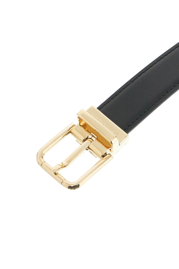 Dolce & Gabbana smooth leather dg belt