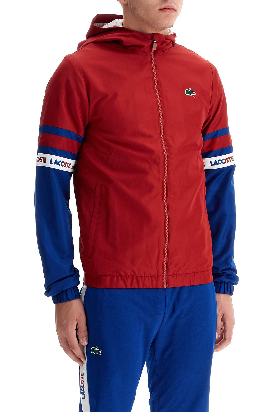 Lacoste jacket with contrasting sleeves