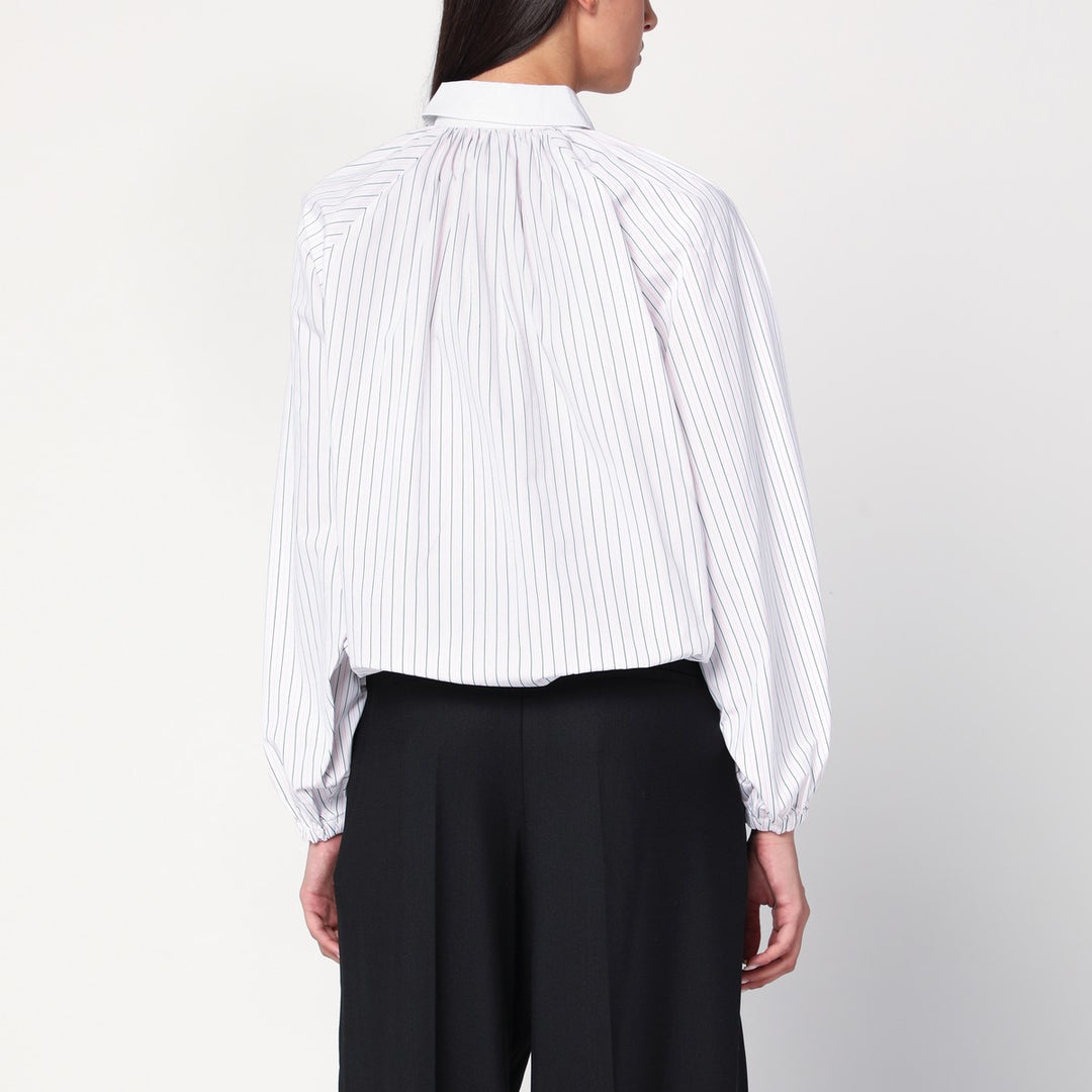Patou Striped balloon-sleeve shirt