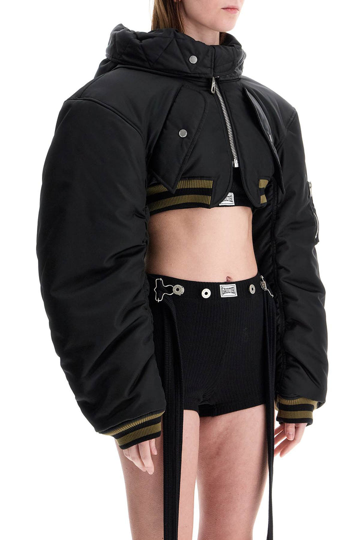 JEAN PAUL GAULTIER cropped padded bomber jacket