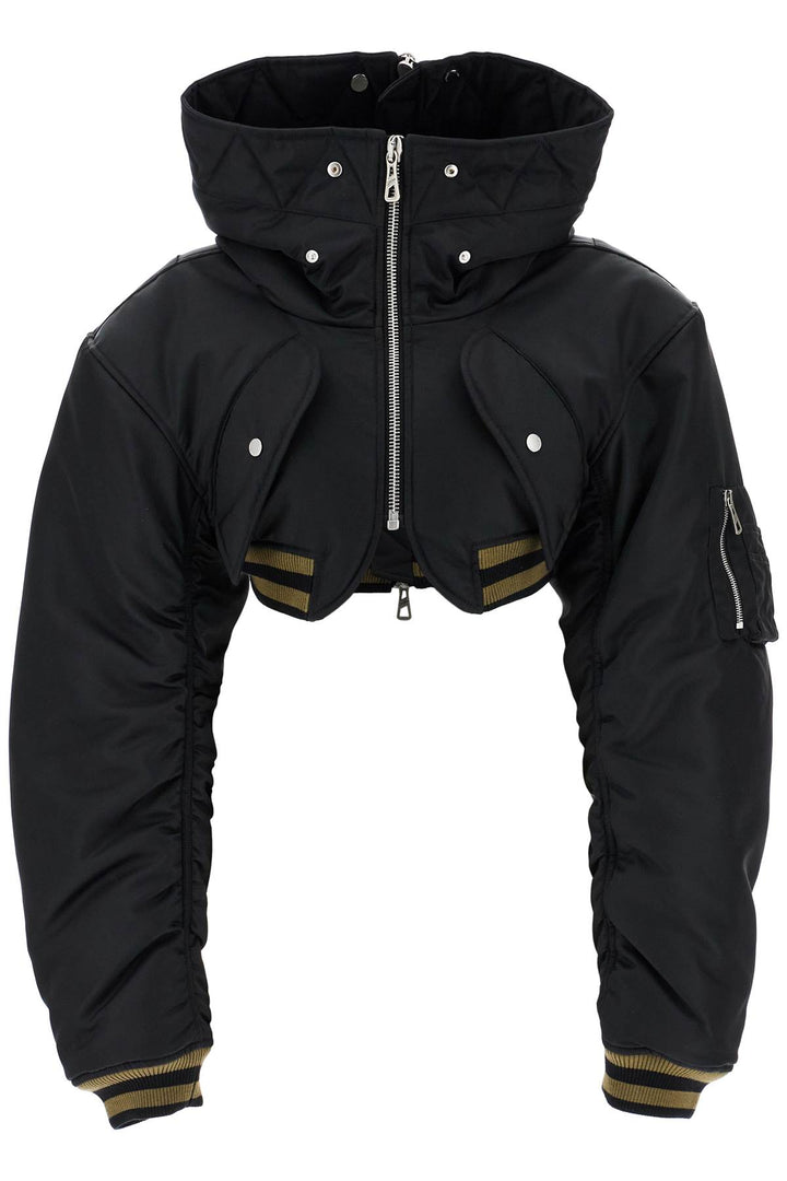 JEAN PAUL GAULTIER cropped padded bomber jacket