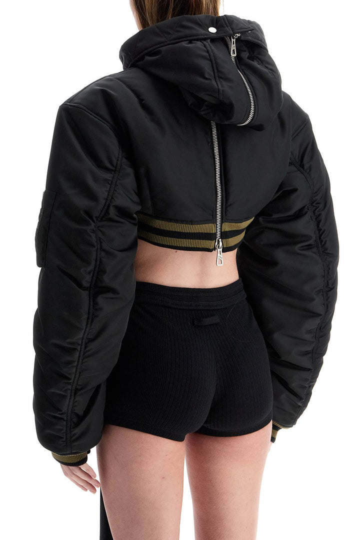 JEAN PAUL GAULTIER cropped padded bomber jacket