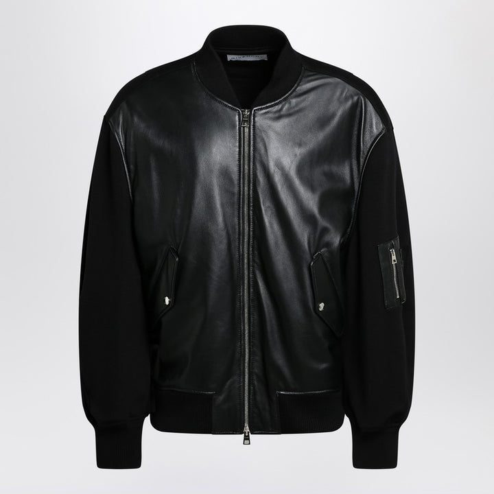 Givenchy leather bomber jacket