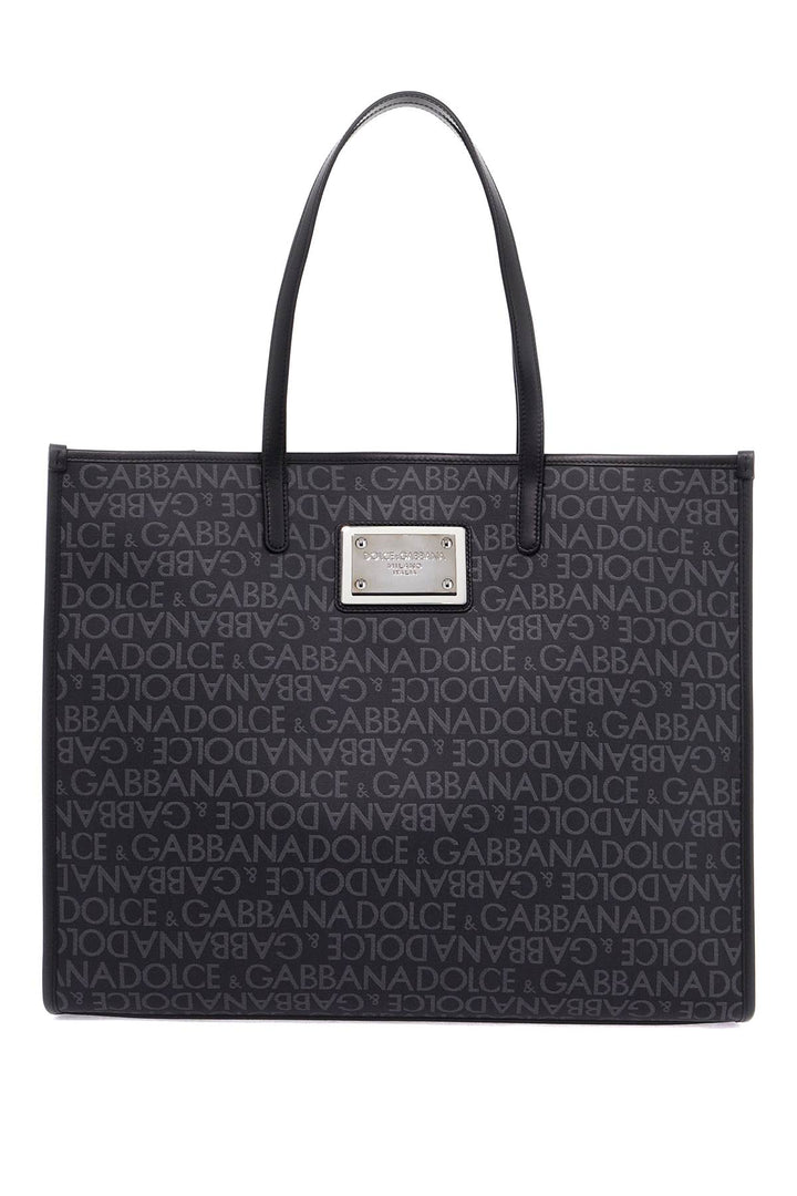 Dolce & Gabbana Large Jacquard Tote Bag