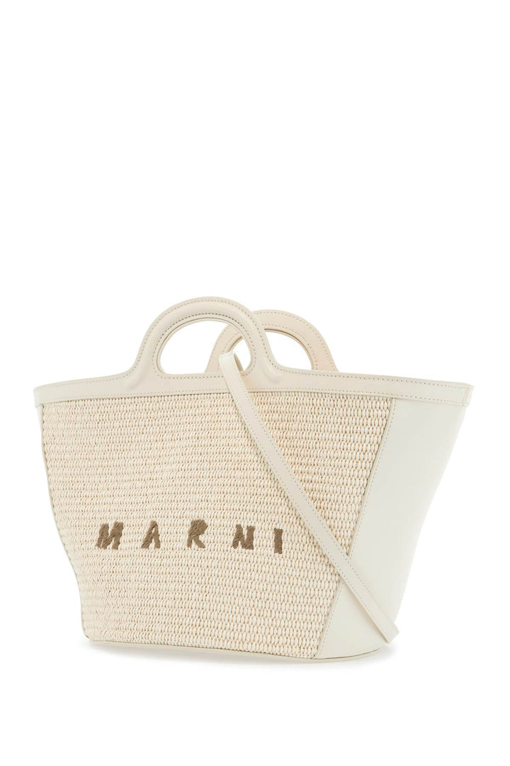 Marni beige cotton and nylon handbag