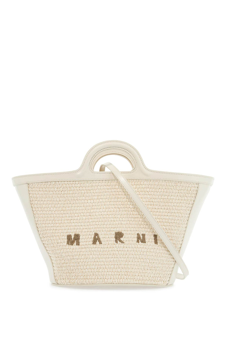 Marni beige cotton and nylon handbag