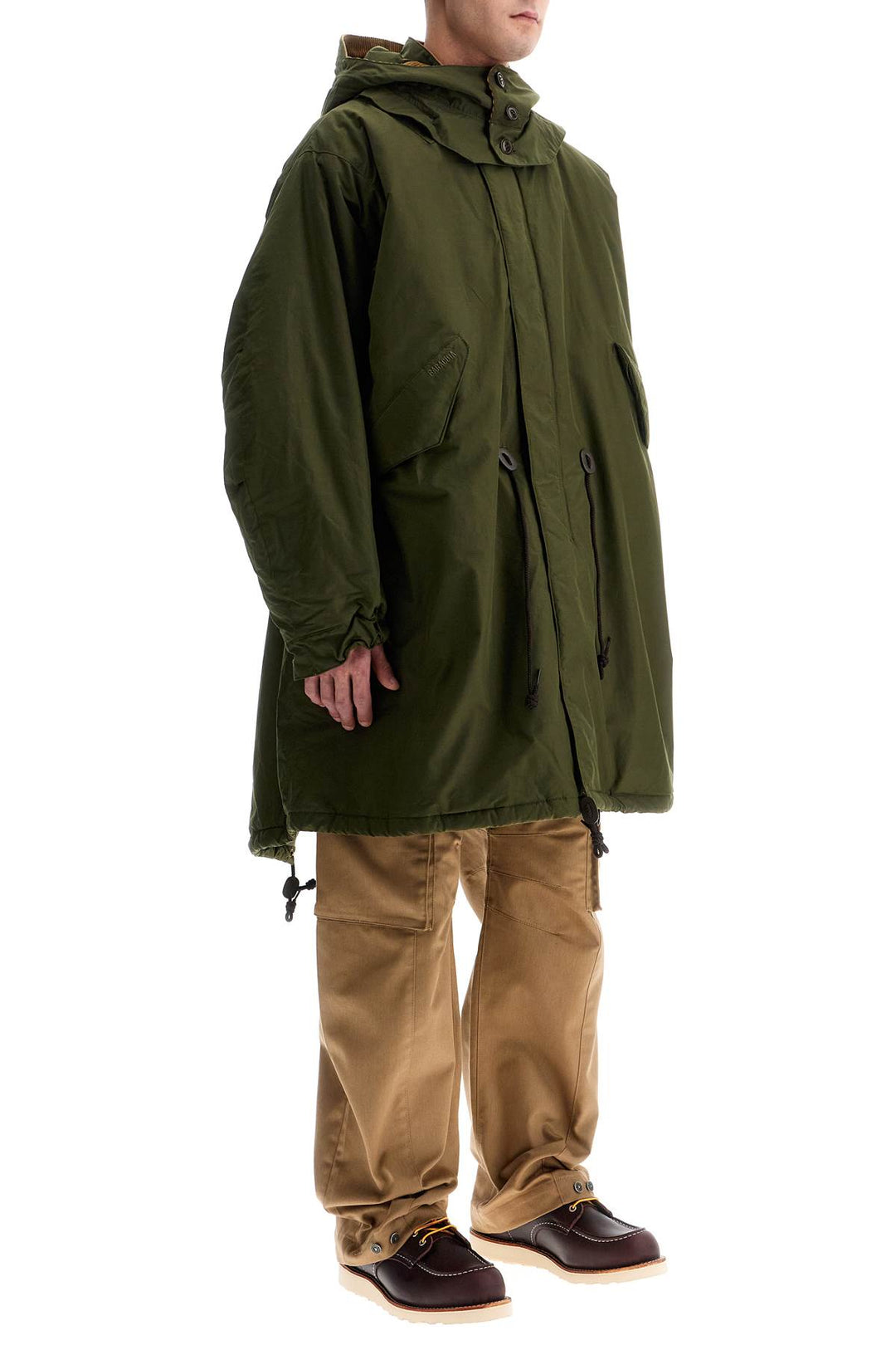 Barbour x Baracuta padded parka with hood