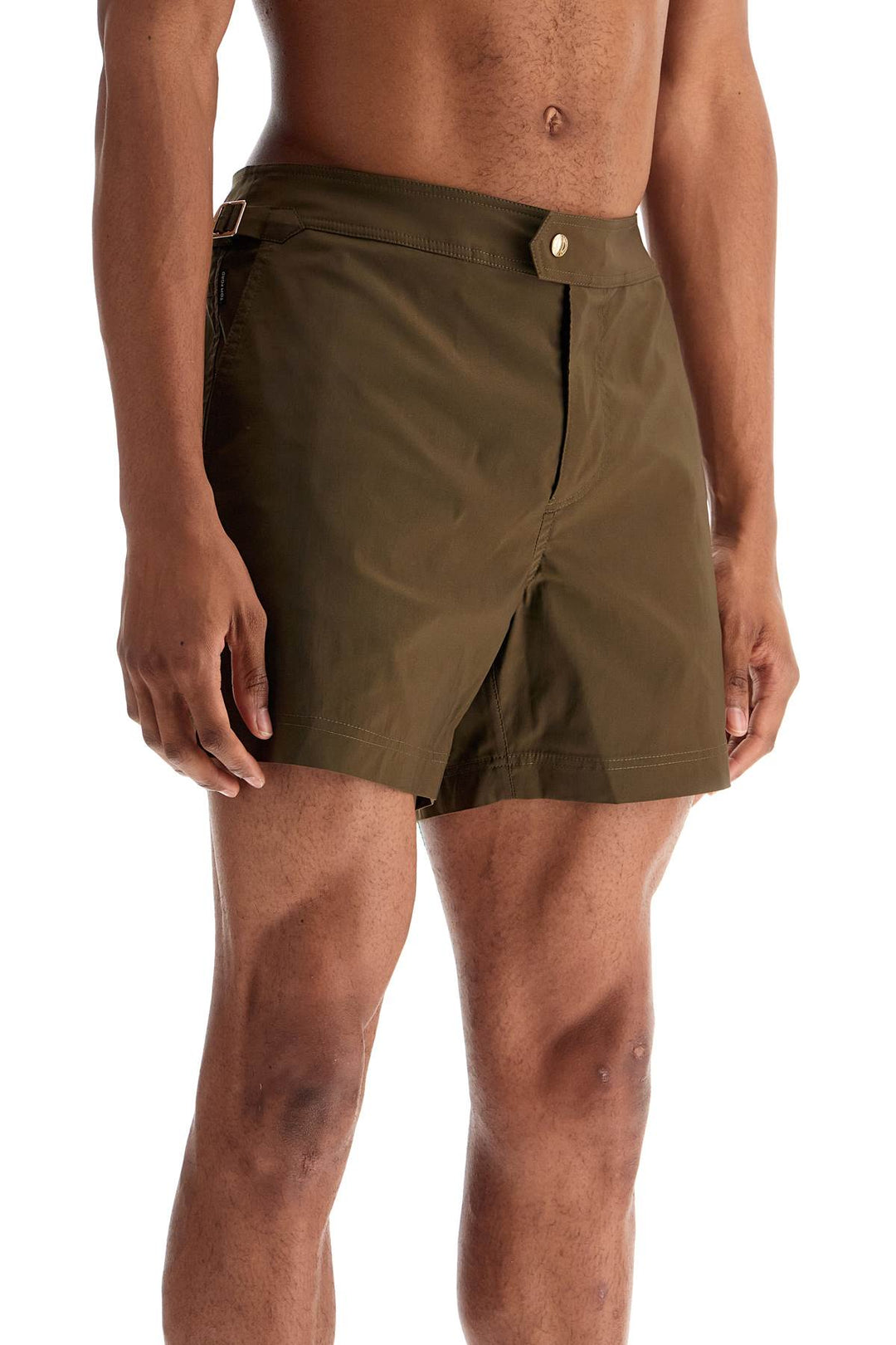 Tom Ford high-waisted military swim shorts