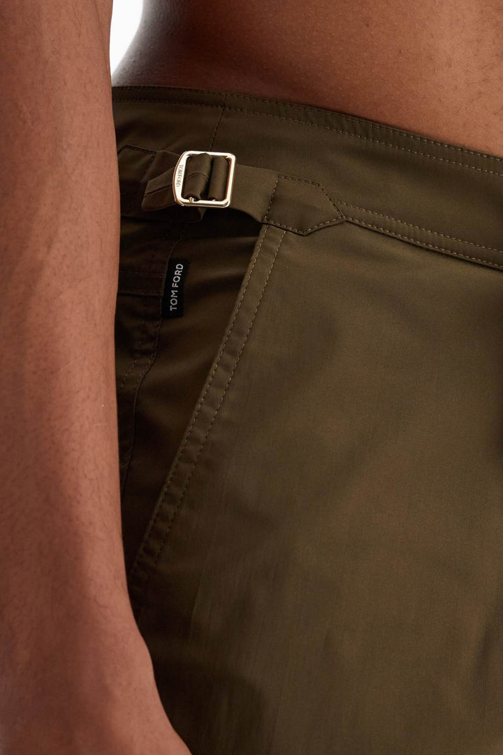 Tom Ford high-waisted military swim shorts