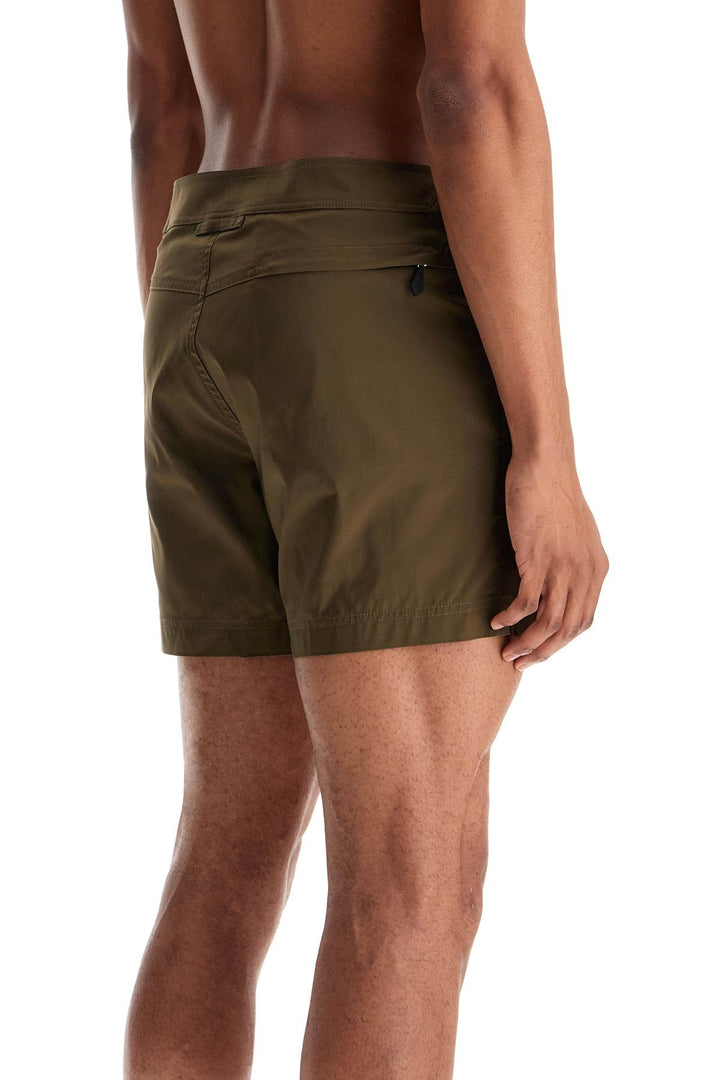 Tom Ford high-waisted military swim shorts