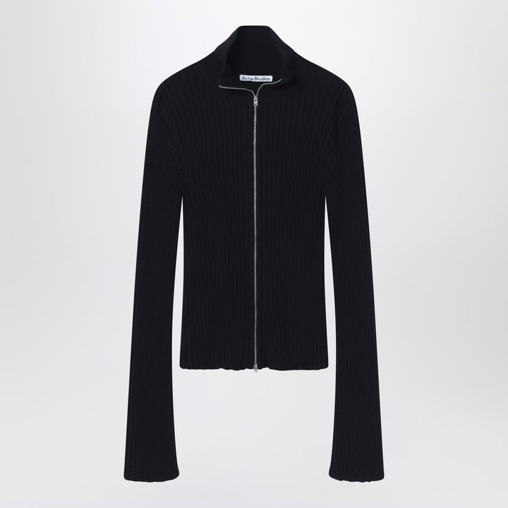 Acne Studios ribbed zip cardigan