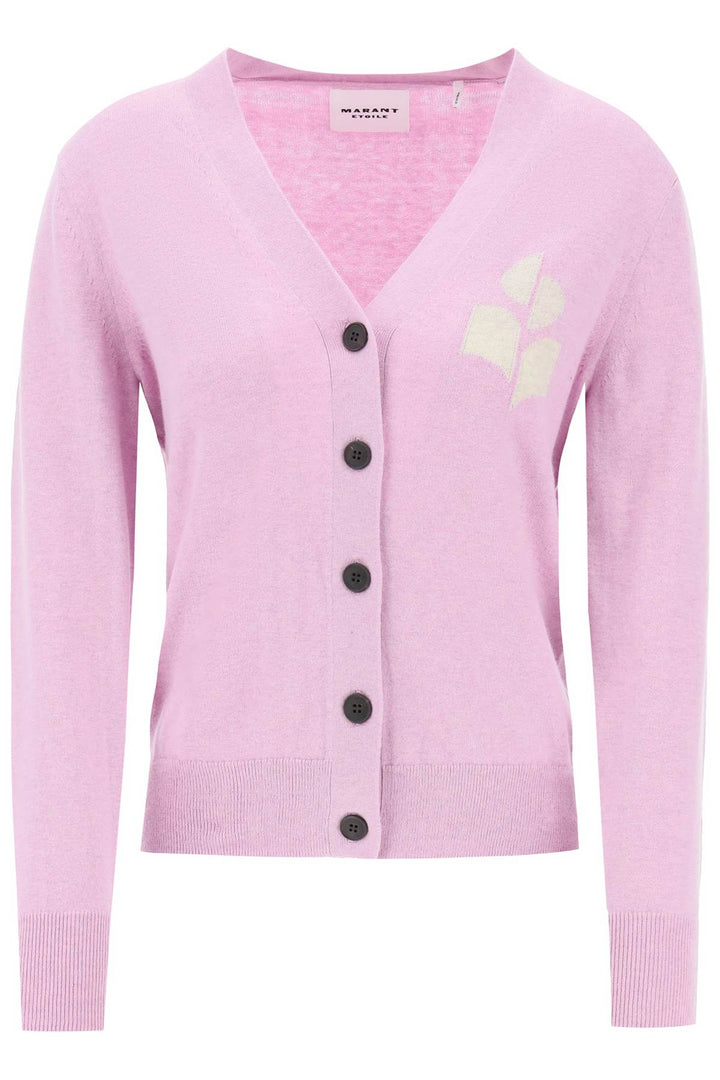 Isabel Marant Etoile karin cardigan with logo intarsia