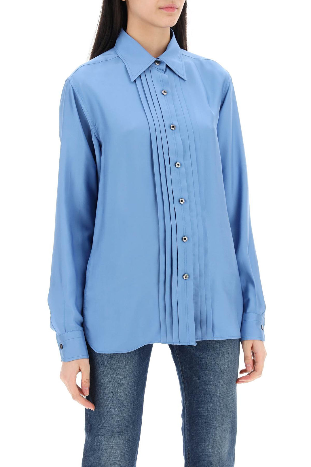 Tom Ford pleated bib shirt with