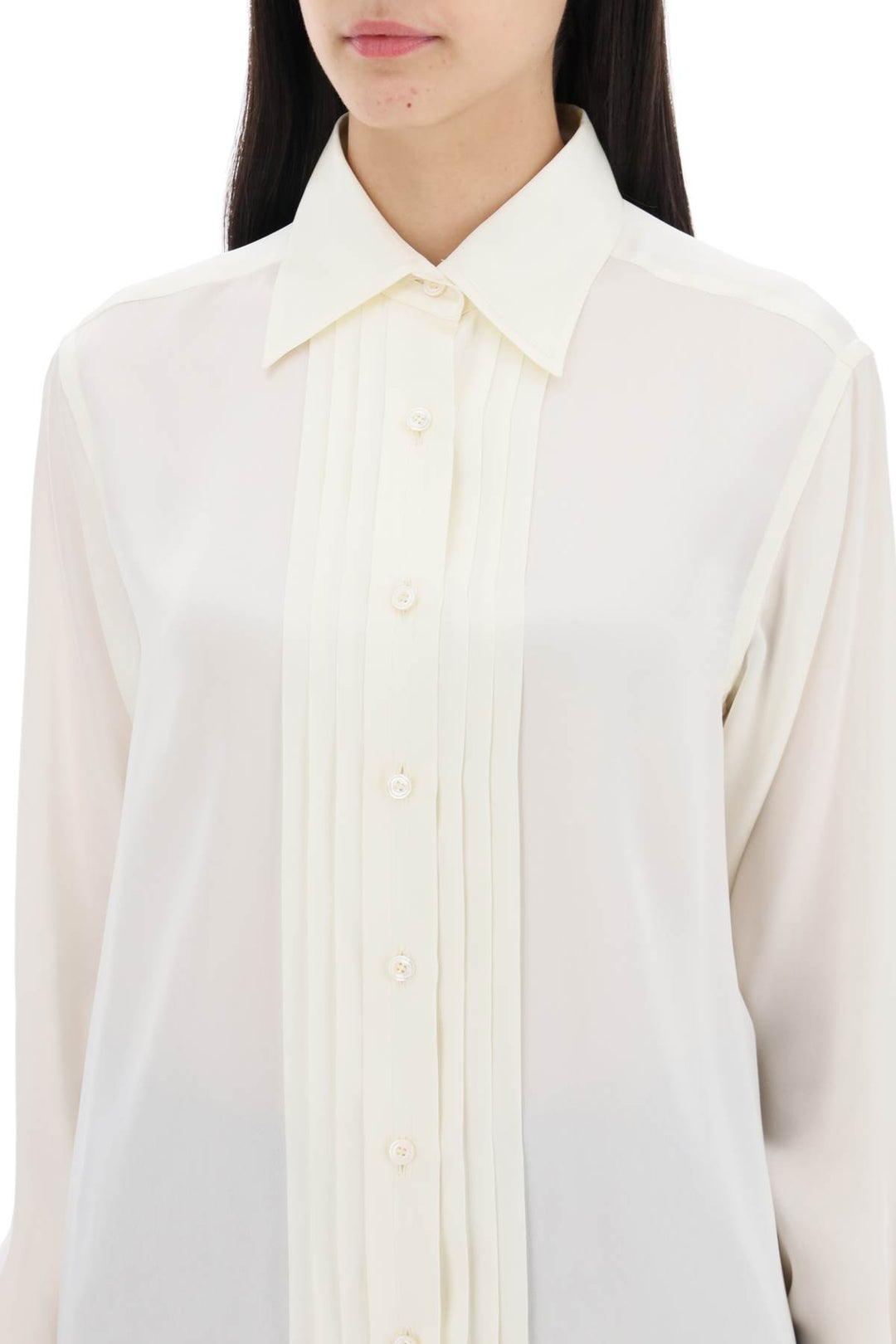 Tom Ford silk charmeuse blouse shirt