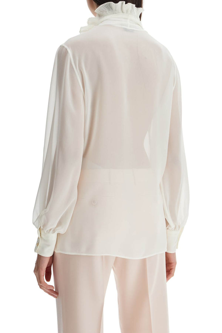 Tom Ford silk shirt with ruffled collar