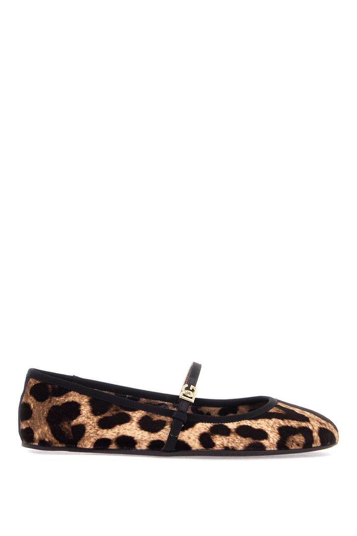 Dolce & Gabbana leopard print ballerinas