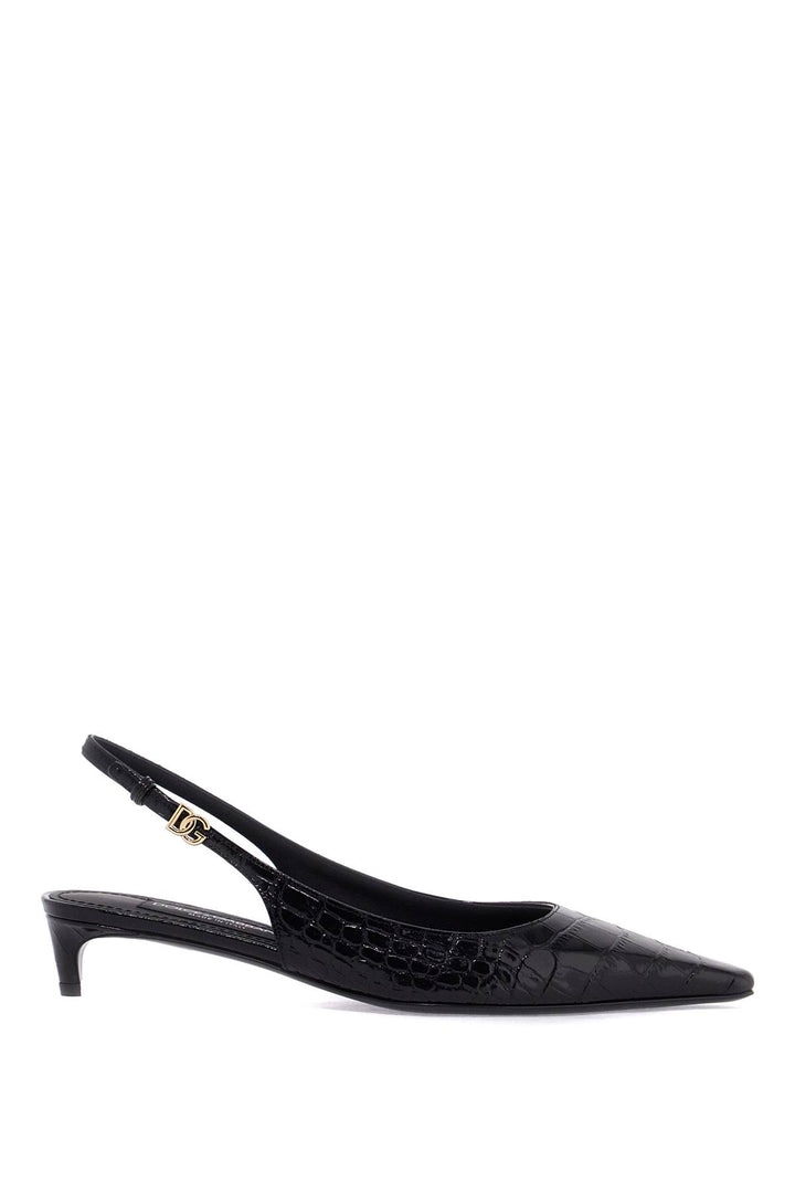 Dolce & Gabbana leather slingbacks