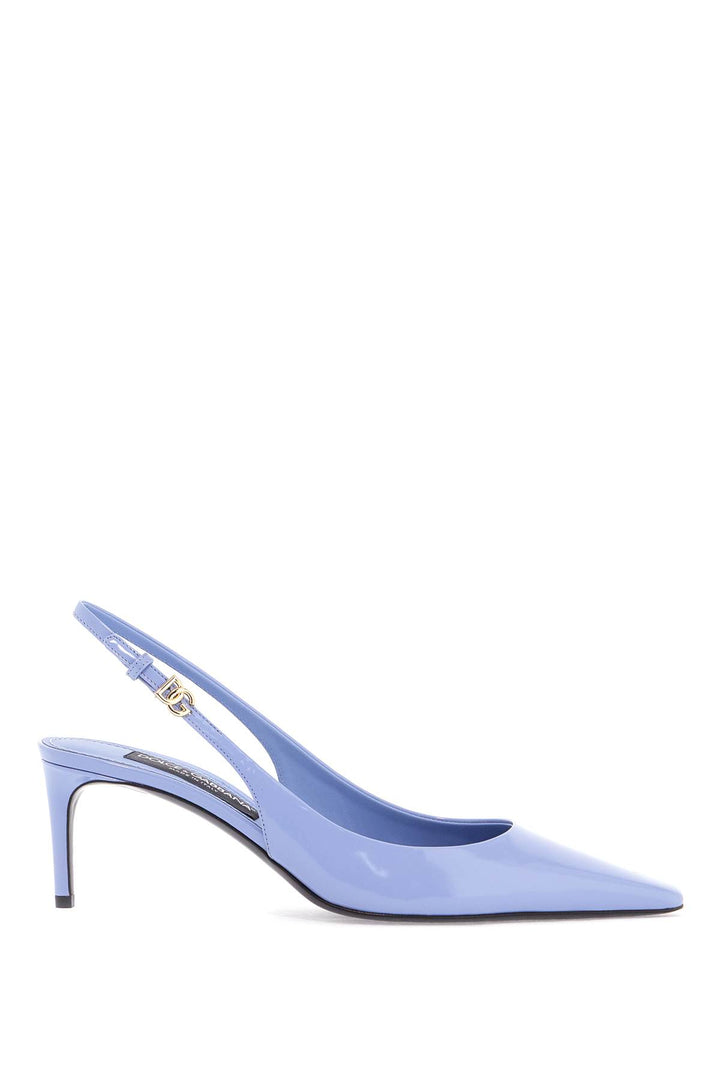 Dolce & Gabbana glossy leather slingbacks