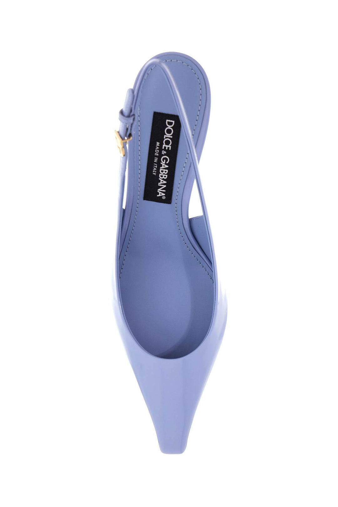 Dolce & Gabbana glossy leather slingbacks