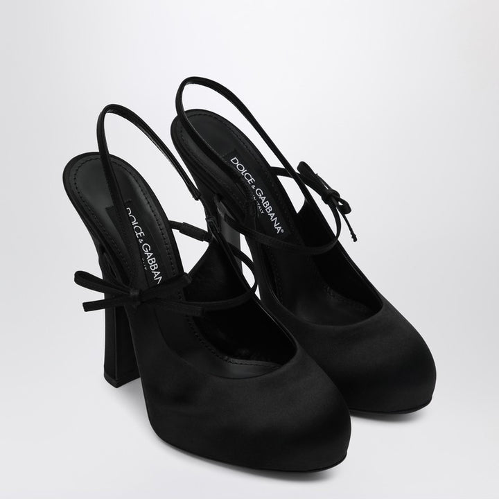 Dolce & Gabbana satin slingbacks