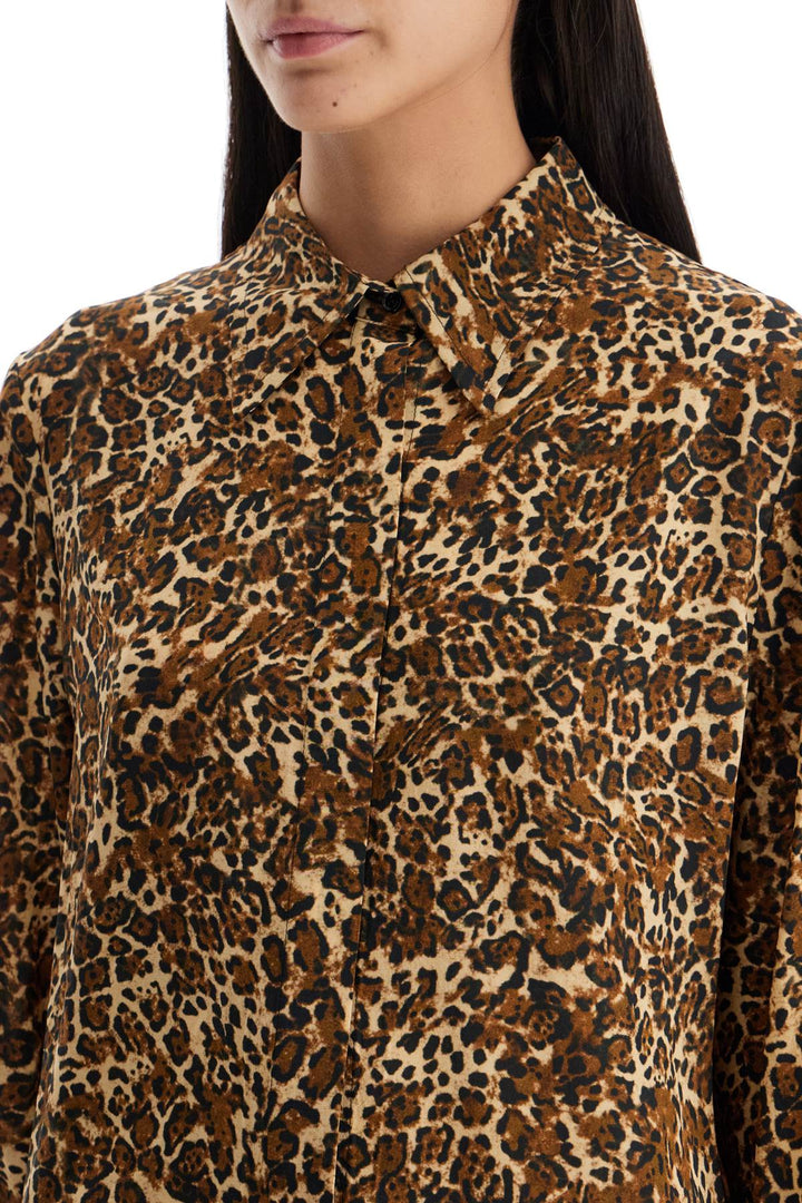 Isabel Marant "teysa silk leopard print