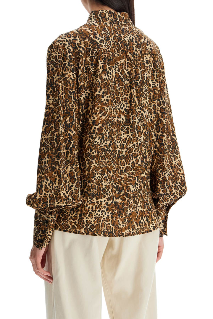 Isabel Marant "teysa silk leopard print