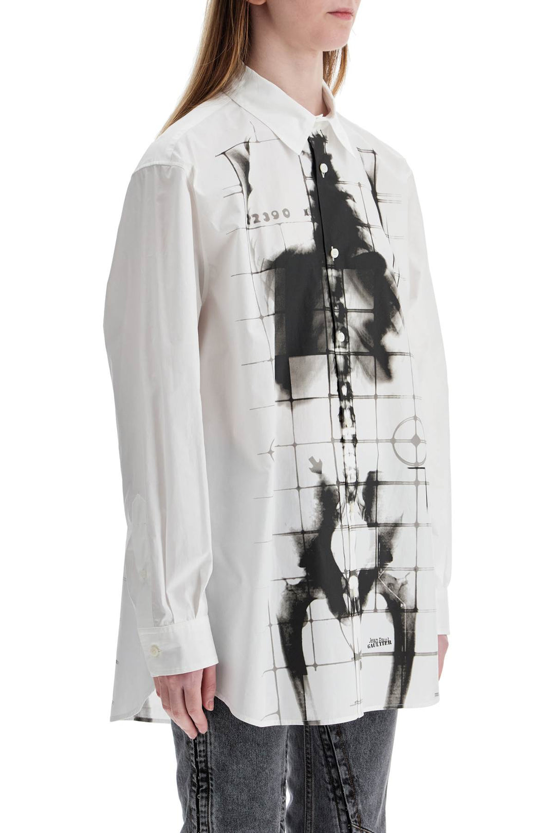 JEAN PAUL GAULTIER shirt with skeleton print