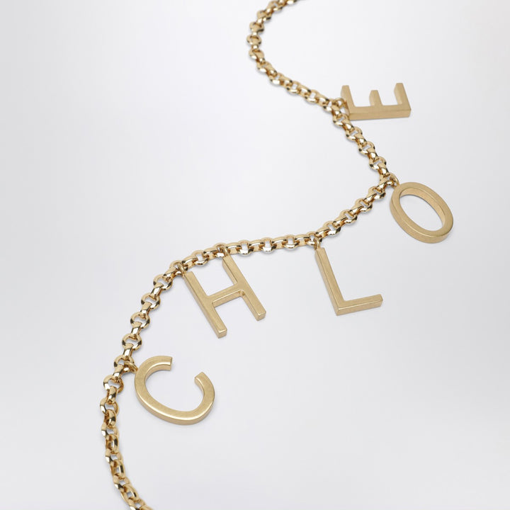 Chloé Letters gold jewel belt