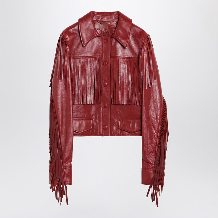 Chloé Fringed leather jacket