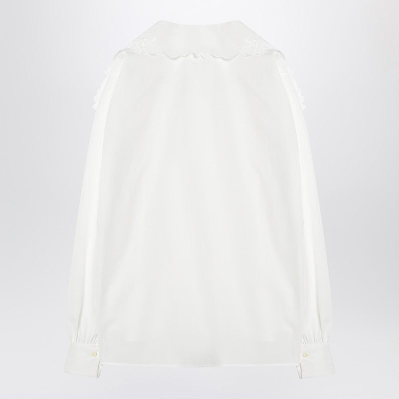 Chloé shirt with embroidered bow tie
