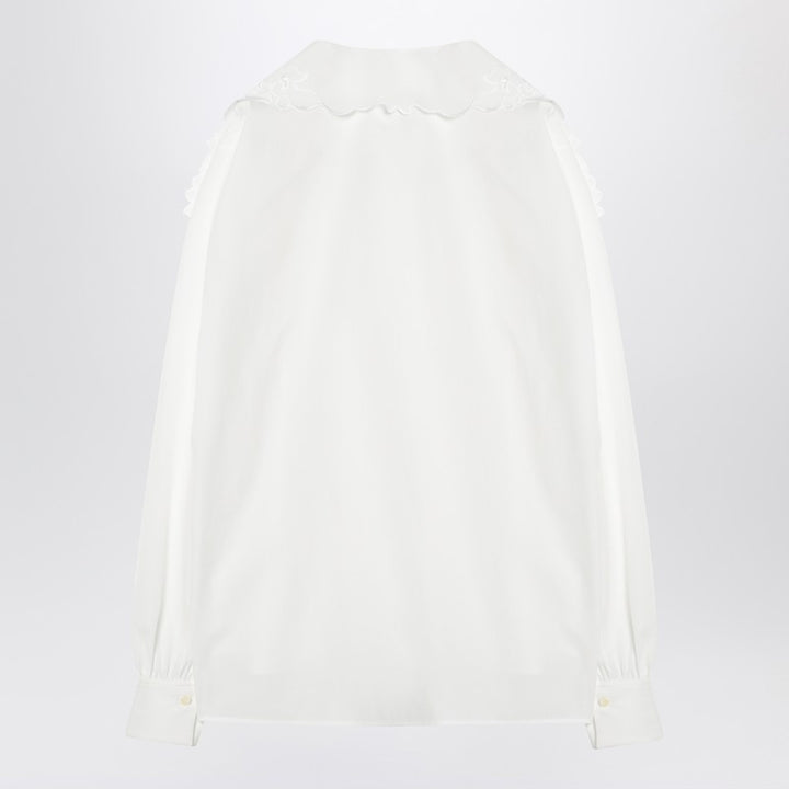 Chloé shirt with embroidered bow tie
