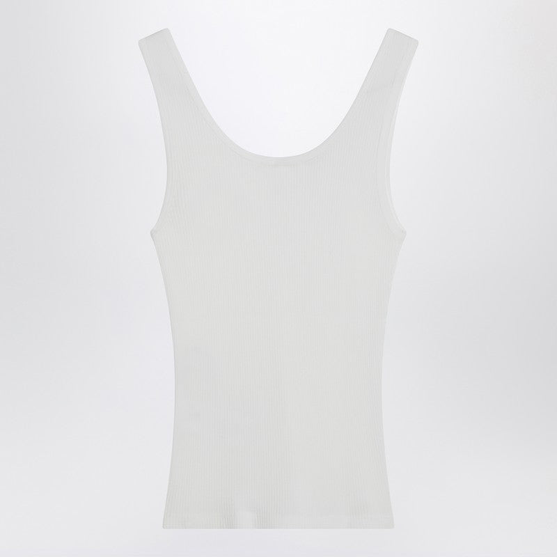Chloé ribbed tank top with logo