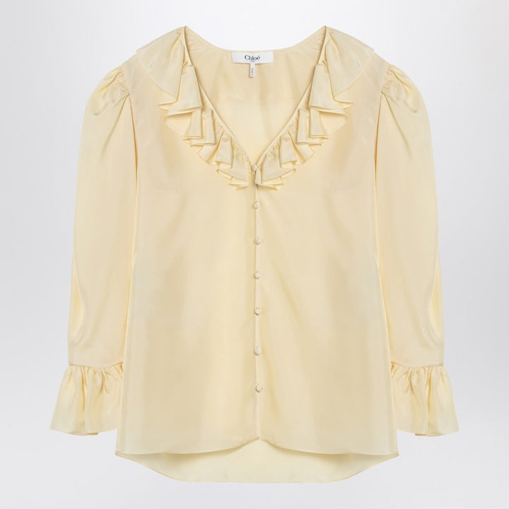 Chloé silk ruffle blouse