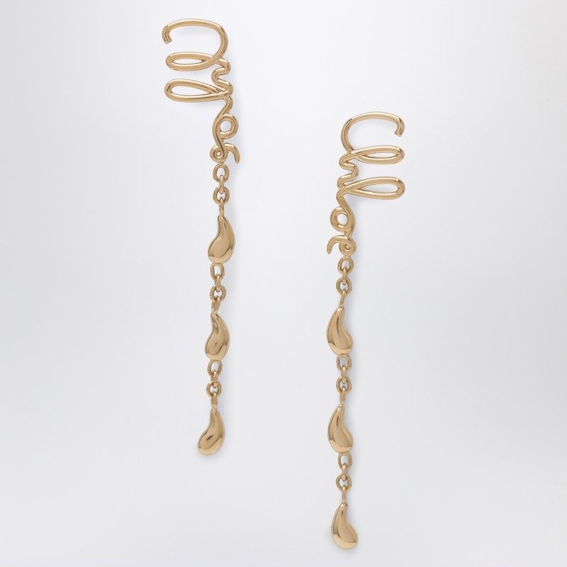 【関税＆送料込み】ChloAC ChloAC Iconic Gold Dangling Earri Chloé The Chloé Iconic Dangling Earrings | Chloé US