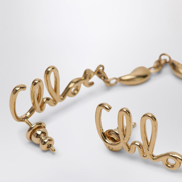 Chloé Iconic gold dangling earrings