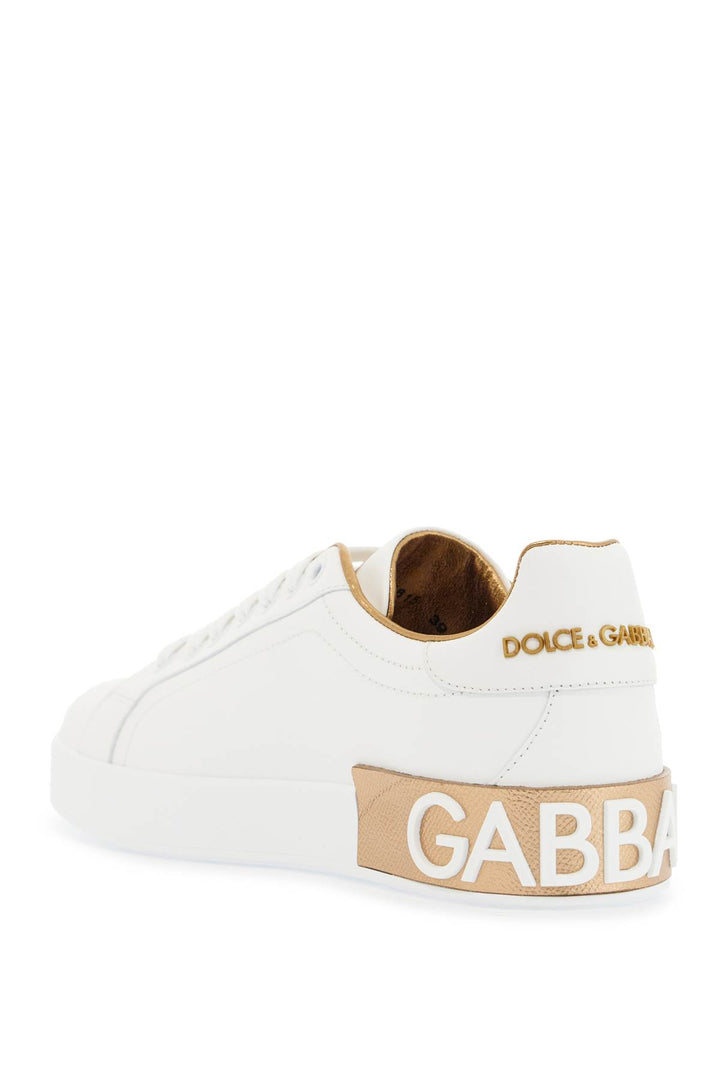 Dolce & Gabbana low-top sneakers with gold details