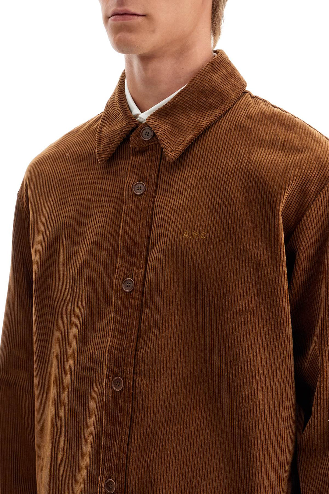 A.P.C. corduroy bobby overshirt