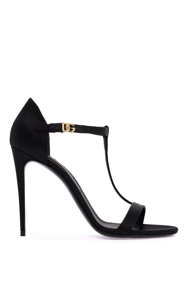 Dolce & Gabbana satin t-bar sandals