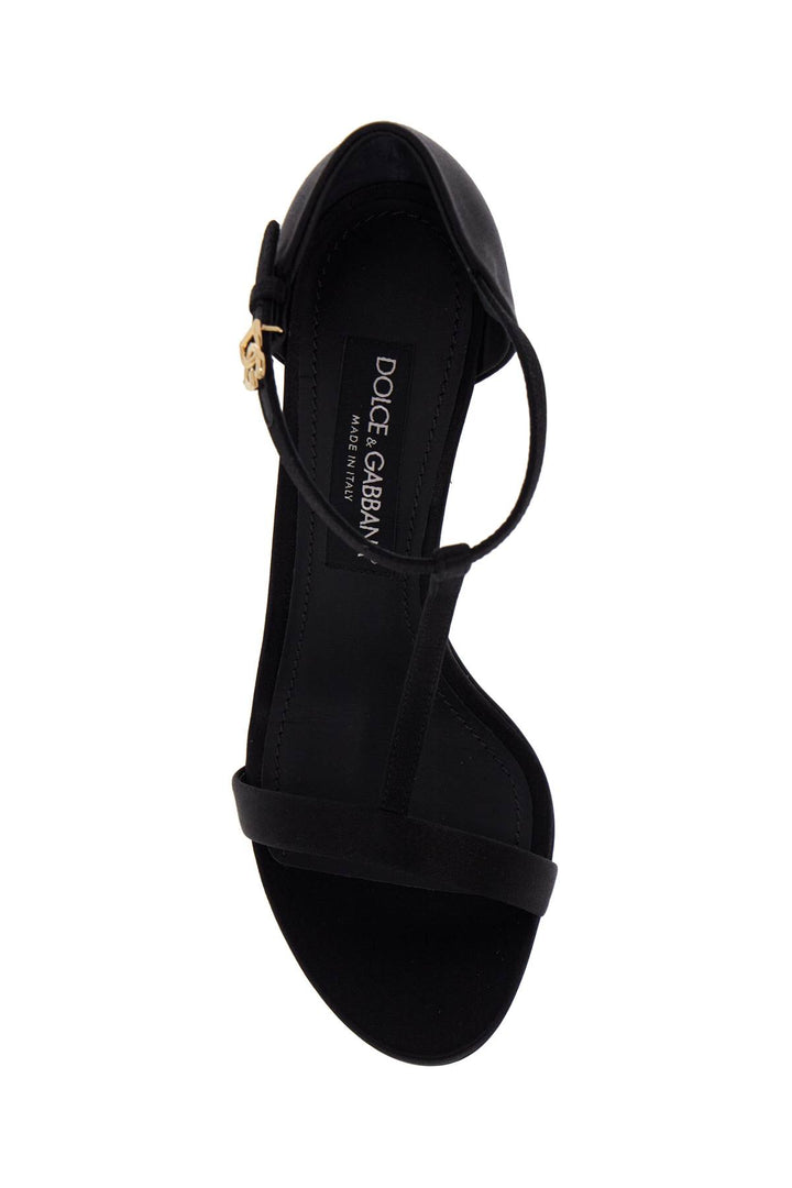 Dolce & Gabbana satin t-bar sandals