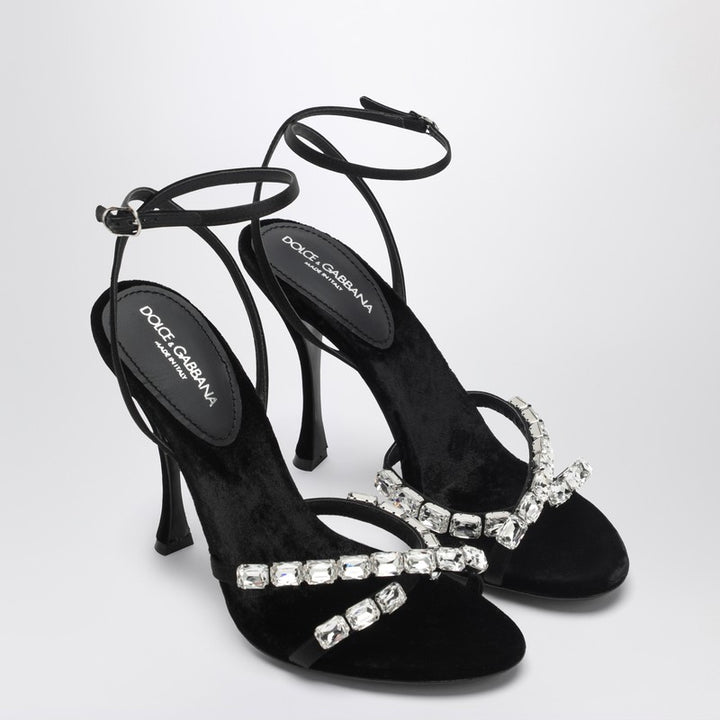 Dolce & Gabbana satin sandal with stones