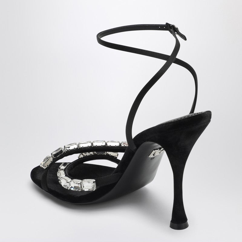 Dolce & Gabbana satin sandal with stones