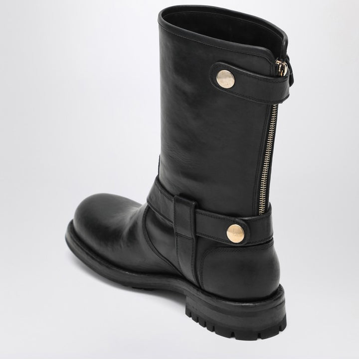 Dolce & Gabbana leather boots with buckles