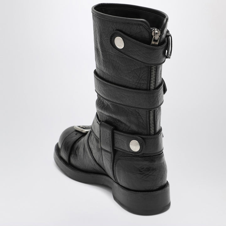 Dolce & Gabbana leather boots with straps