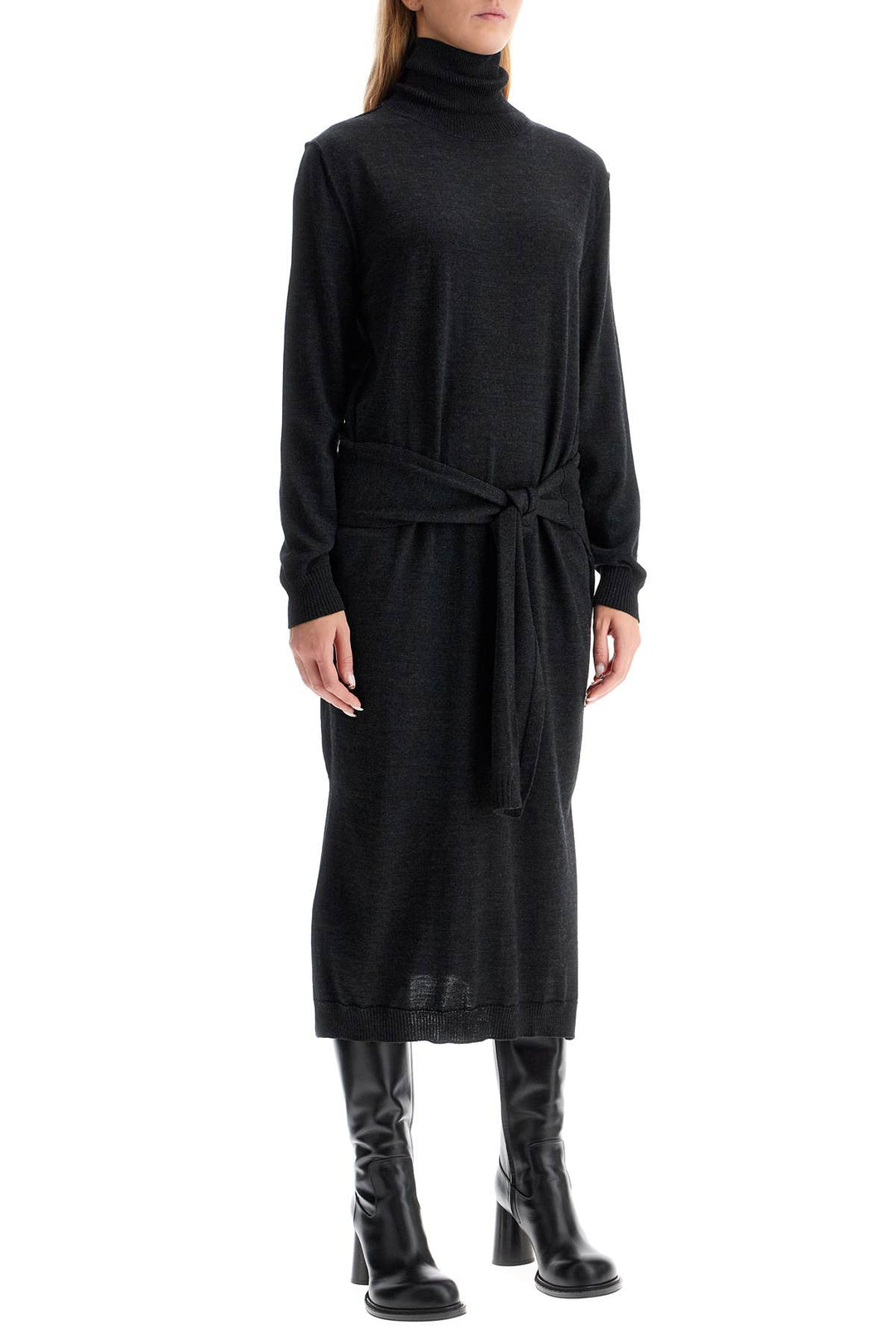 Lemaire midi knit trompe l'œil dress