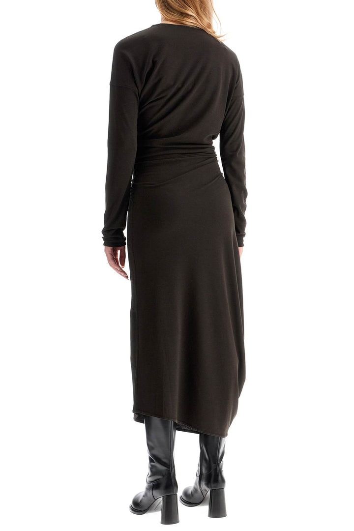 Lemaire long-sleeved twisted dress