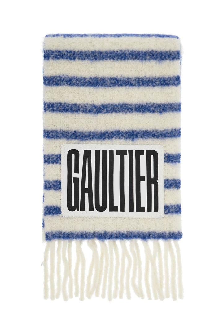 JEAN PAUL GAULTIER striped alpaca blend marinière scar