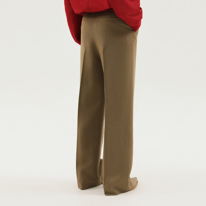 1989 STUDIO straight leg wool pants