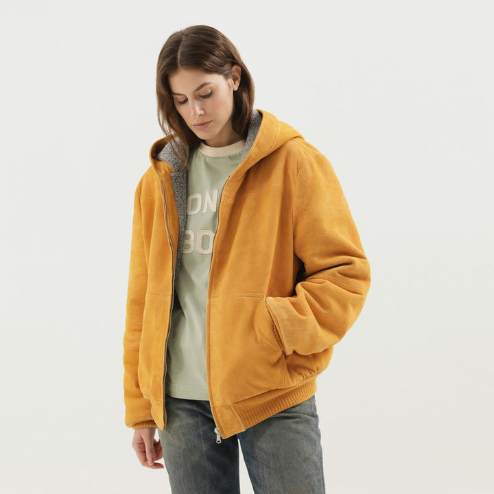 1989 STUDIO suede hoodie