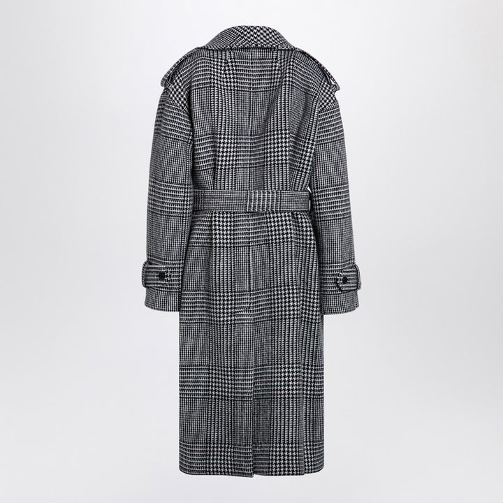Dolce & Gabbana Houndstooth wool checked coat