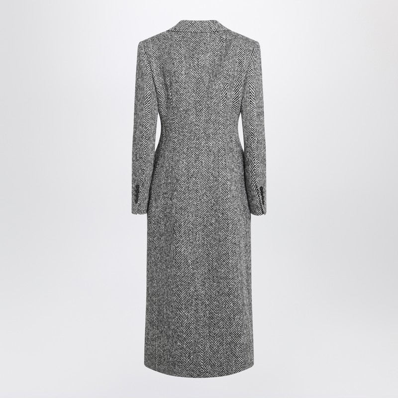 Dolce & Gabbana wool chevron coat
